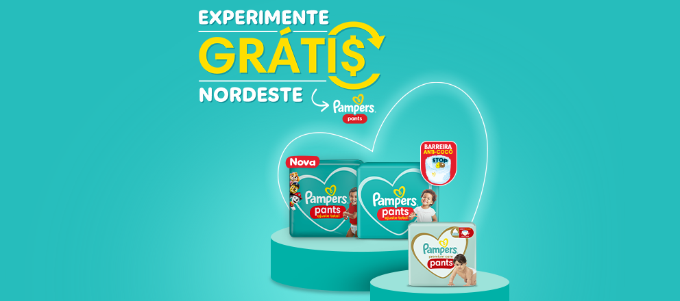 Experimente Grátis Pampers Pants Nordeste