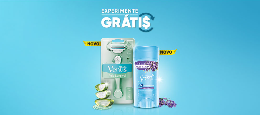 EXPERIMENTE GRÁTIS SECRET E VÊNUS