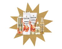 Embalagens da linha completa Pantene Biotinamina B3 e Óleo Milagroso.