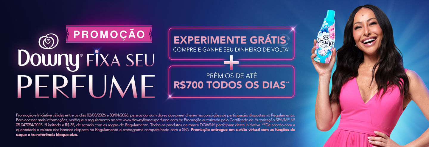 Promoção Downy Fixa Seu Perfume