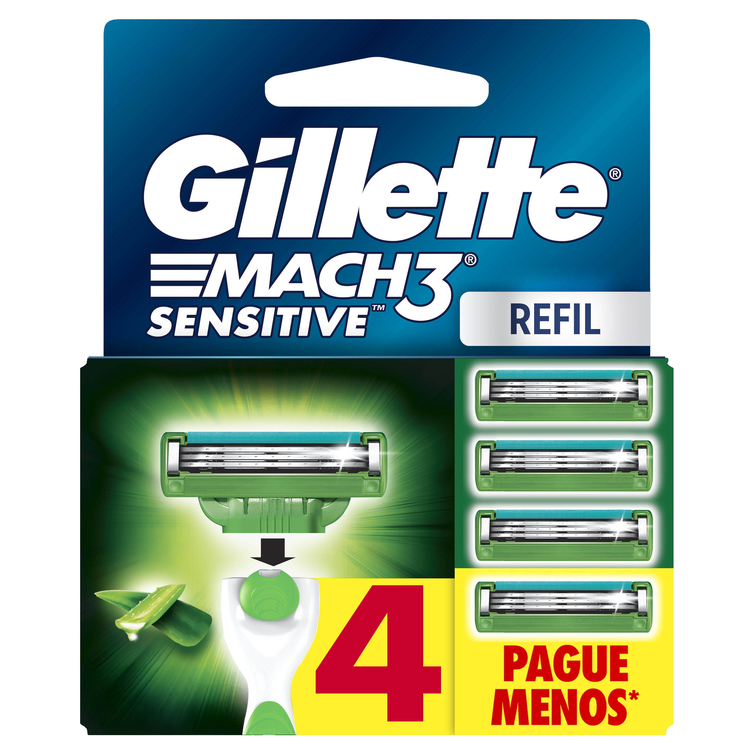 Carga Mach 3 Sensitive 4un
