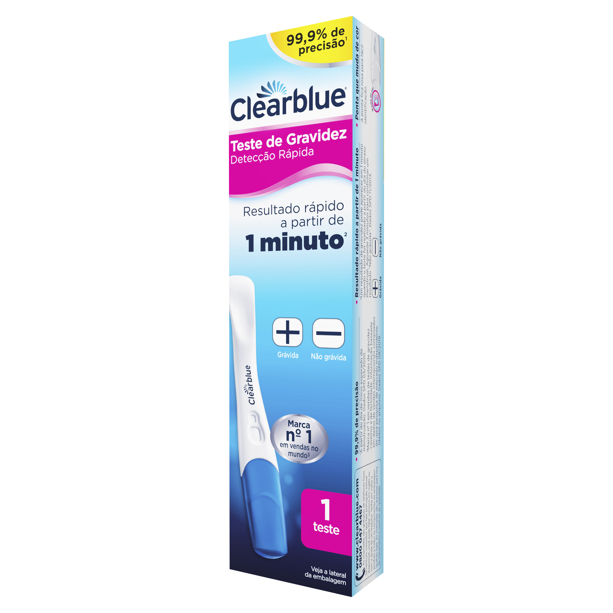CLEARBLUE DETECÇÃO RÁPIDA COM 1 TESTE