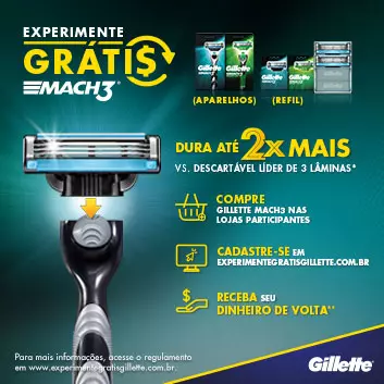 Campanha Gillette Experimente Grátis