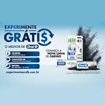 Promoção experimente grátis oral-b