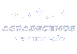 Agradecemos a participação 